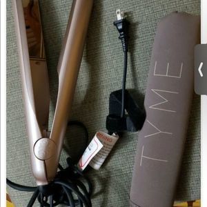 TYME Titanium Straightening & Curling Iron Original With Sleeve